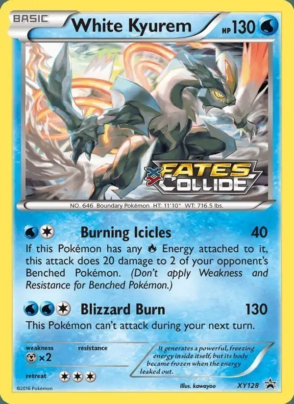 White Kyurem #XY128 XY Black Star Promos PSA 10