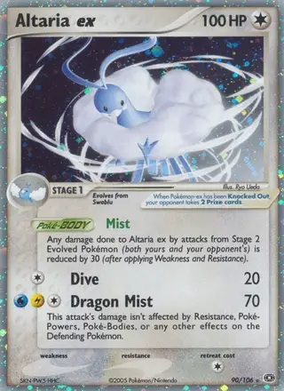 Altaria ex #90 Emerald PSA 10