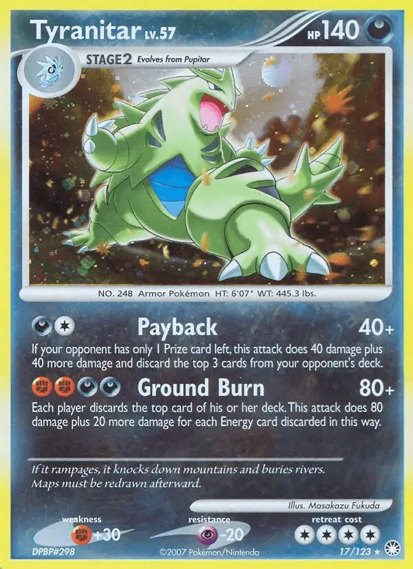 Tyranitar #17 Mysterious Treasures PSA 10