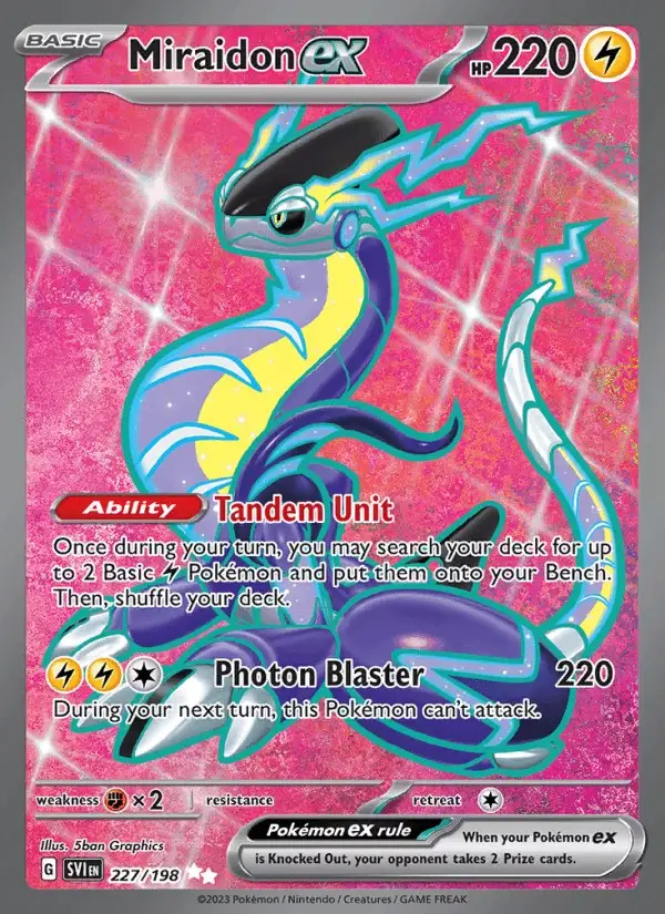 Miraidon ex #227 Scarlet & Violet PSA 10