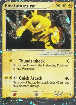 Electabuzz ex #97 Ruby & Sapphire PSA 10