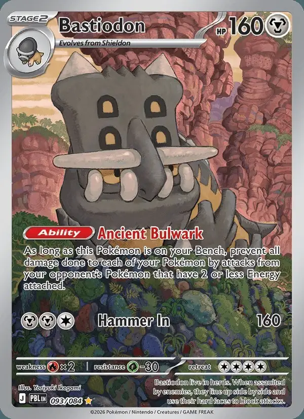 Bastiodon #093 Pitch Black PSA 10