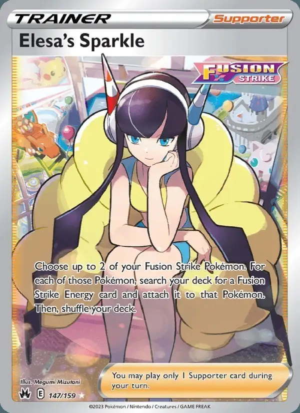 Elesa's Sparkle #147 Crown Zenith PSA 10