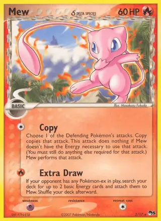 Mew δ #3 POP Series 5 PSA 10
