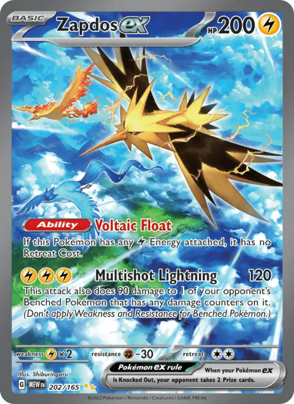Zapdos ex #202 151 PSA 10