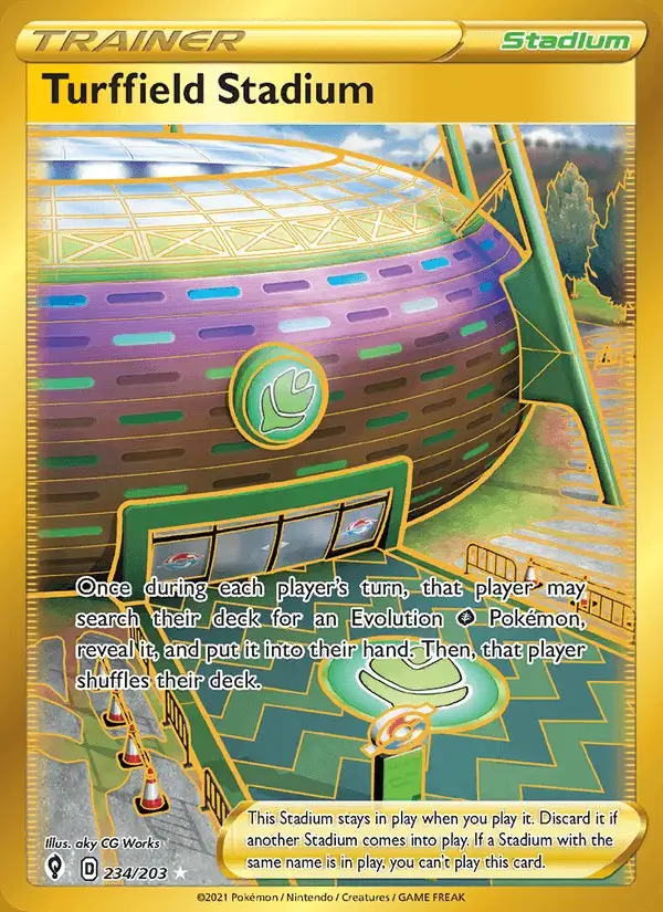 Turffield Stadium #234 Evolving Skies PSA 10