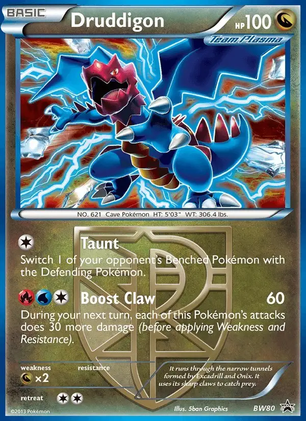 Druddigon #BW80 BW Black Star Promos PSA 10
