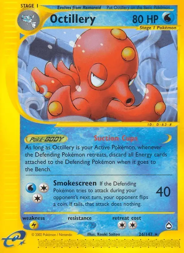 Octillery #26 Aquapolis PSA 10