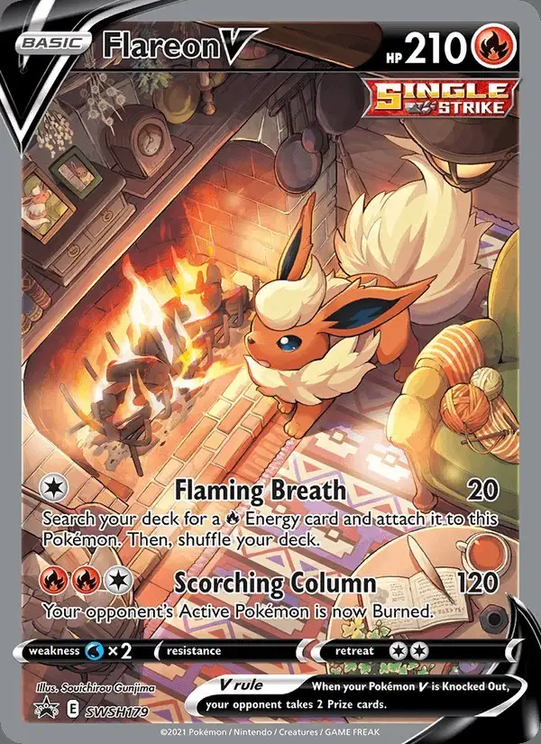 Flareon V #SWSH179 SWSH Black Star Promos PSA 10
