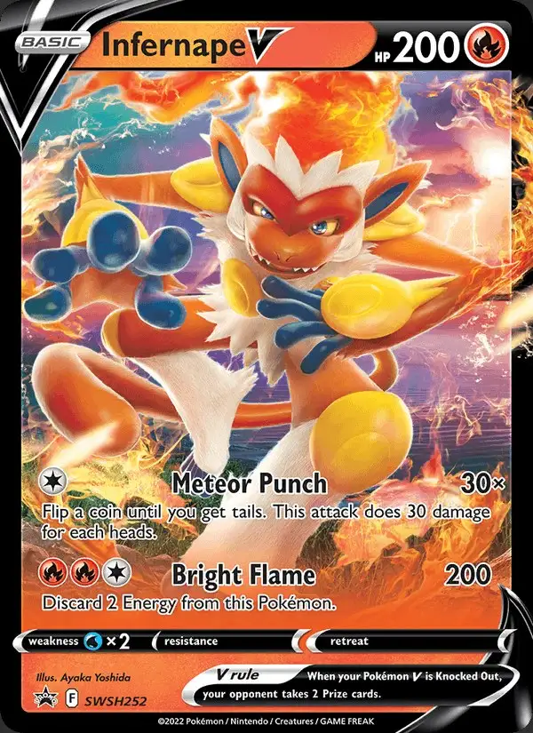 Infernape V #SWSH252 SWSH Black Star Promos PSA 10
