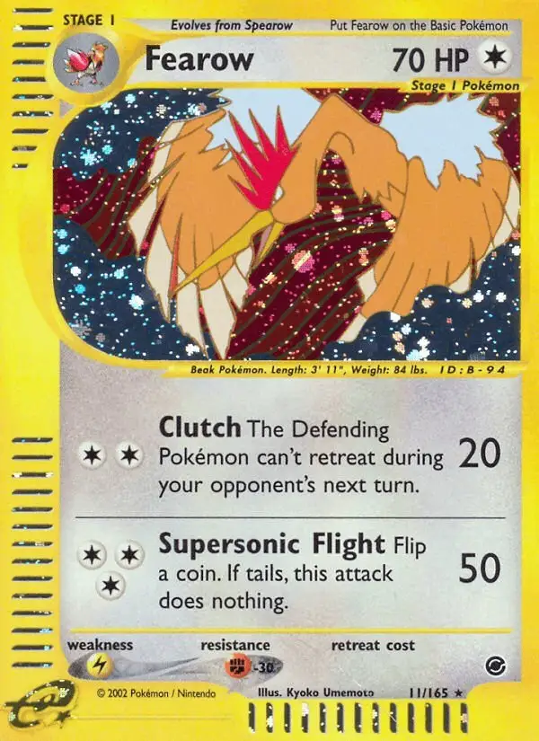 Fearow #11 Expedition Base Set PSA 10