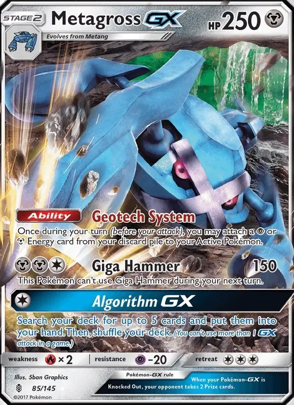 Metagross GX #85 Guardians Rising PSA 10