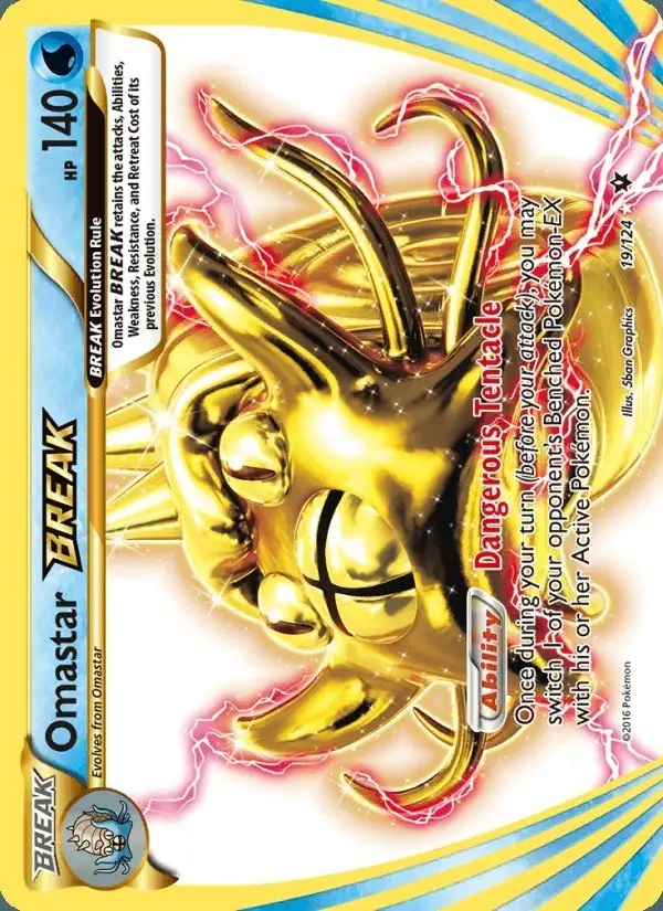 Omastar BREAK #19 Fates Collide PSA 10