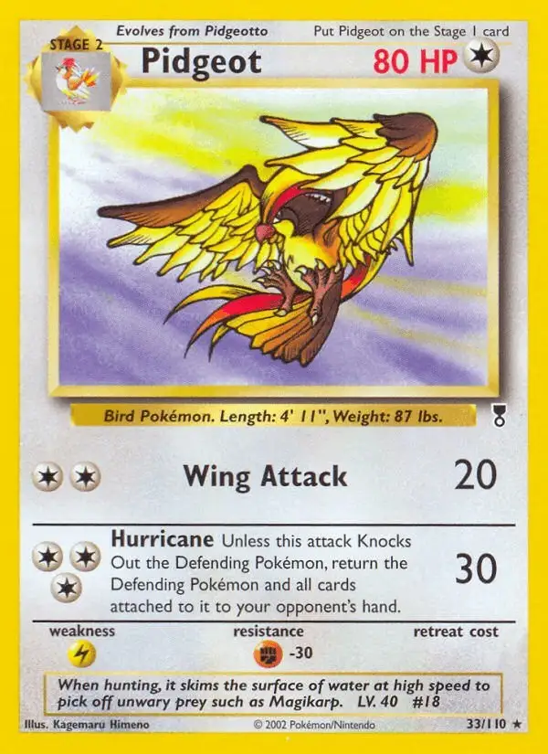 Pidgeot #33 Legendary Collection PSA 10
