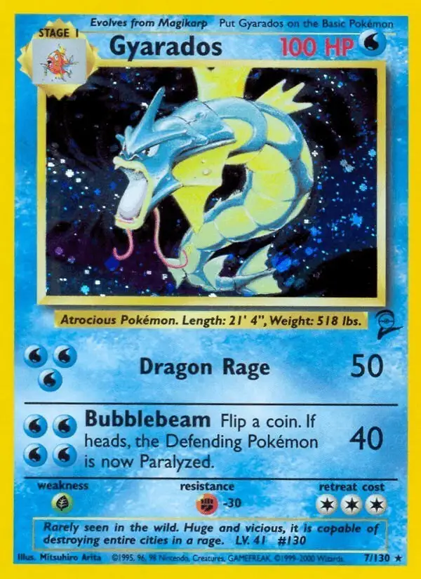 Gyarados #7 Base Set 2 PSA 10