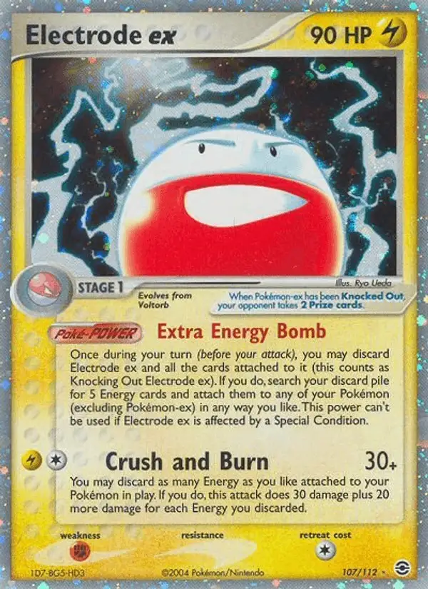 Electrode ex #107 FireRed & LeafGreen PSA 10