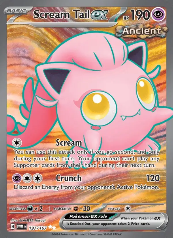 Scream Tail ex #197 Twilight Masquerade PSA 10