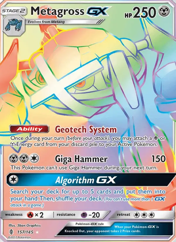 Metagross GX #157 Guardians Rising PSA 10