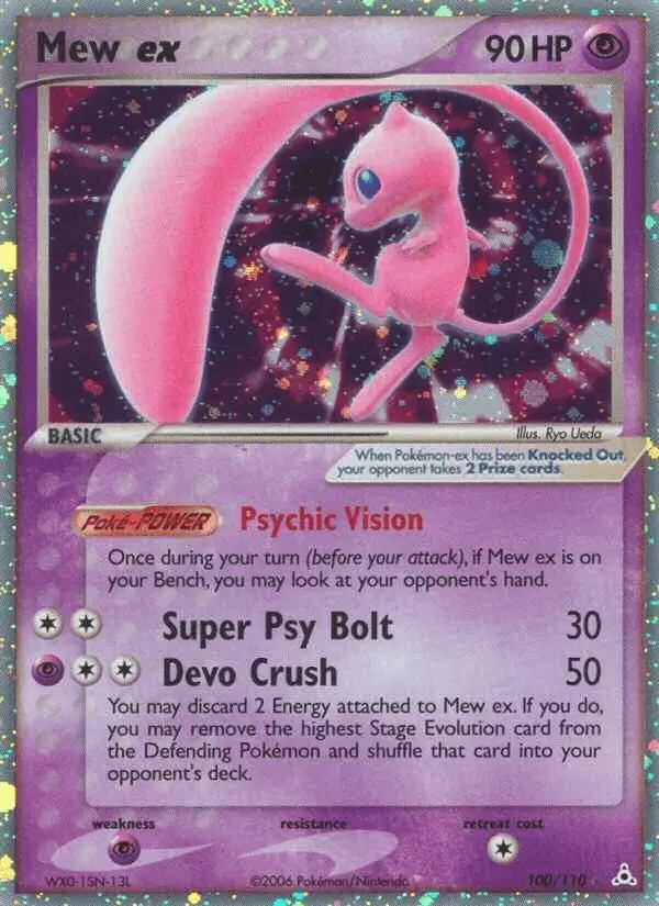 Mew ex #100 Holon Phantoms PSA 10
