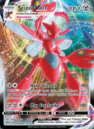 Scizor VMAX #119 Darkness Ablaze PSA 10