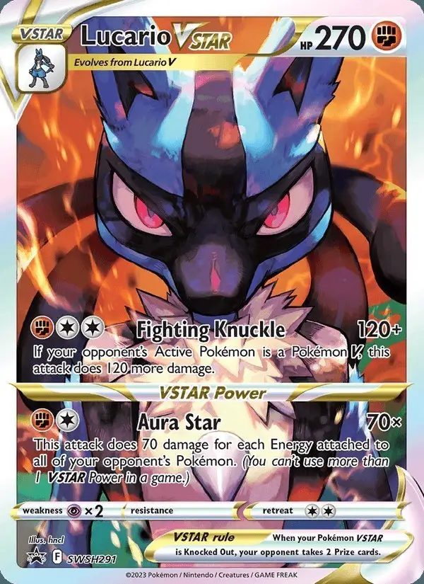 Lucario VSTAR #SWSH291 SWSH Black Star Promos PSA 10