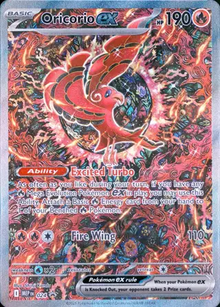 Oricorio ex #024 Mep EN-Me Black Star Promo PSA 10