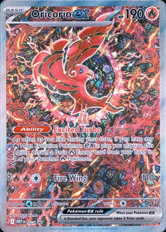 Oricorio ex #024 Mep EN-Me Black Star Promo PSA 10