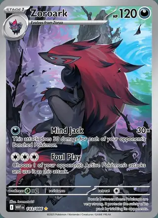 Zoroark #143 White Flare PSA 10