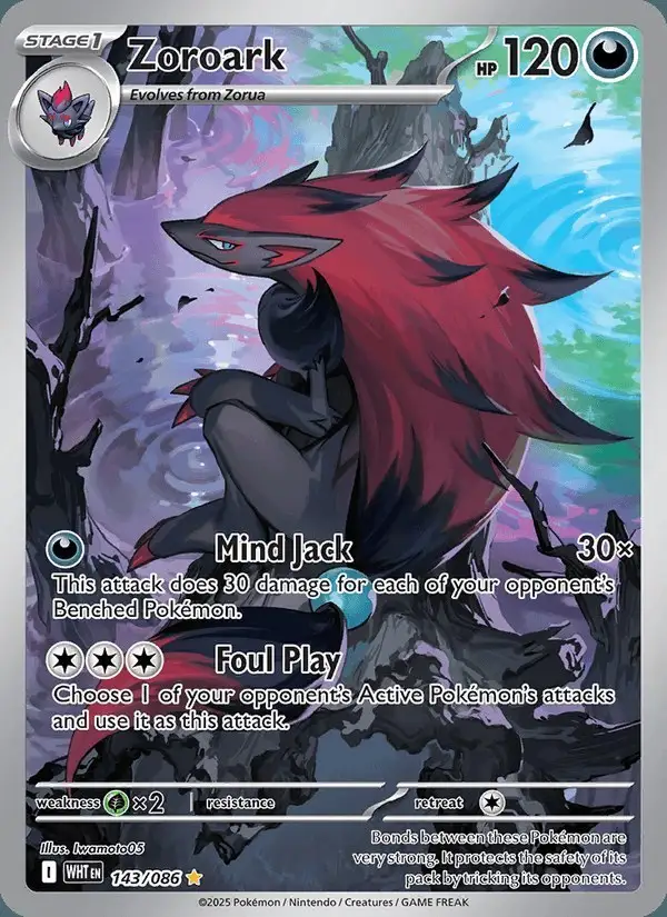 Zoroark #143 White Flare PSA 10