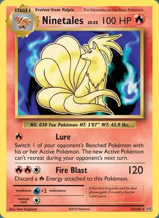 Ninetales #15 Evolutions PSA 10