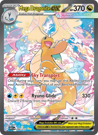 Mega Dragonite ex #290 Ascended Heroes PSA 10