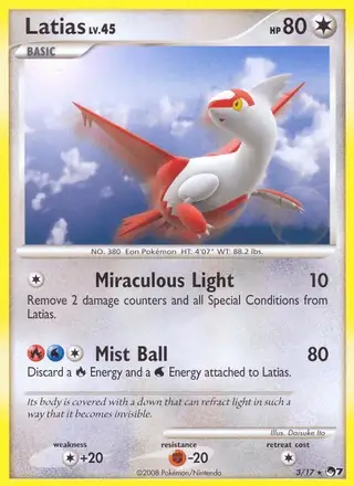 Latias #3 POP Series 7 PSA 10