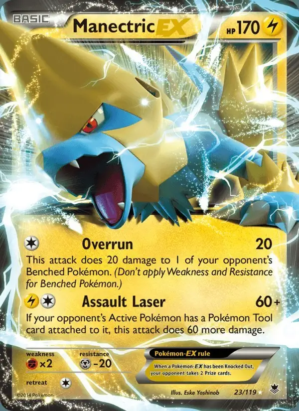 Manectric EX #23 Phantom Forces PSA 10