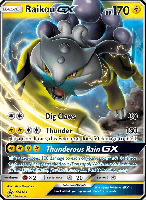 Raikou GX #SM121 SM Black Star Promos PSA 10