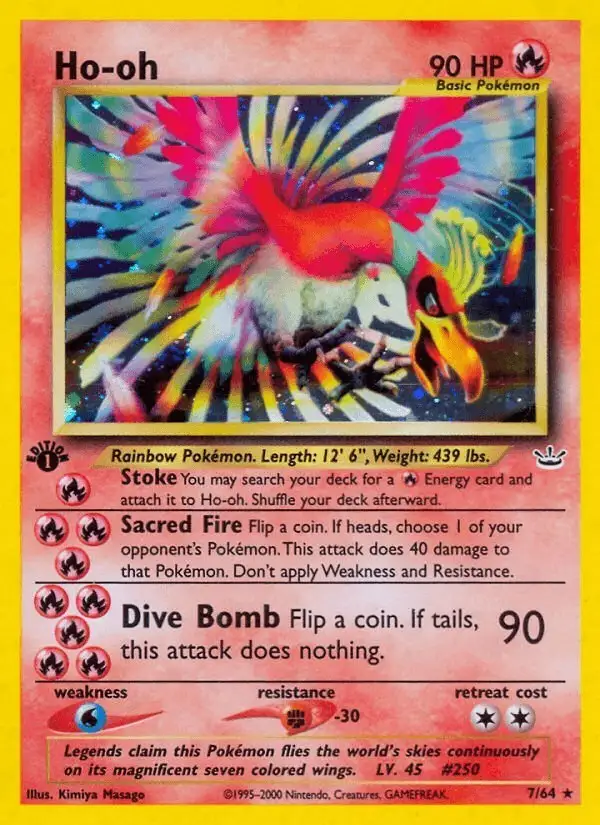 Ho-oh #7 Neo Revelation PSA 10