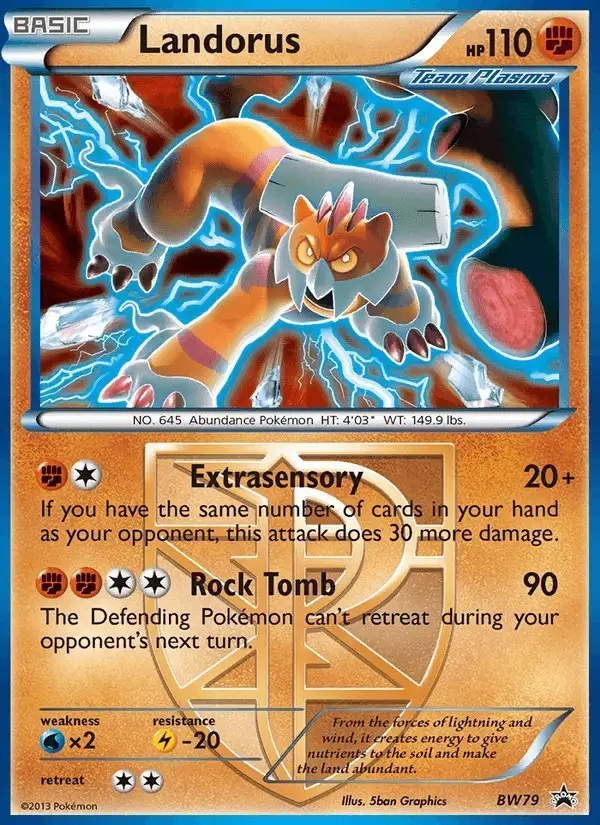 Landorus #BW79 BW Black Star Promos PSA 10