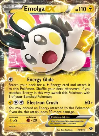Emolga EX #46 XY PSA 10