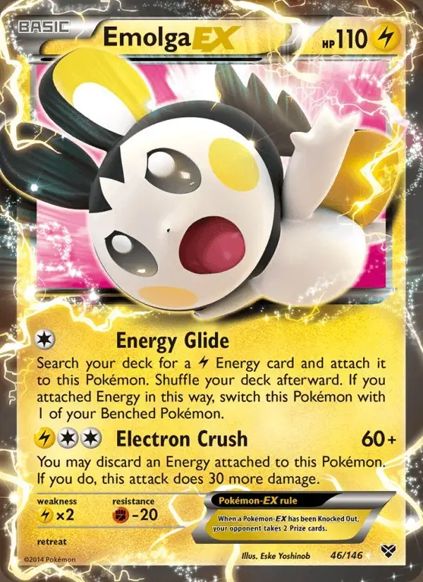 Emolga EX #46 XY PSA 10