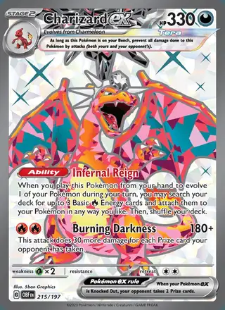 Charizard ex #215 Obsidian Flames PSA 10
