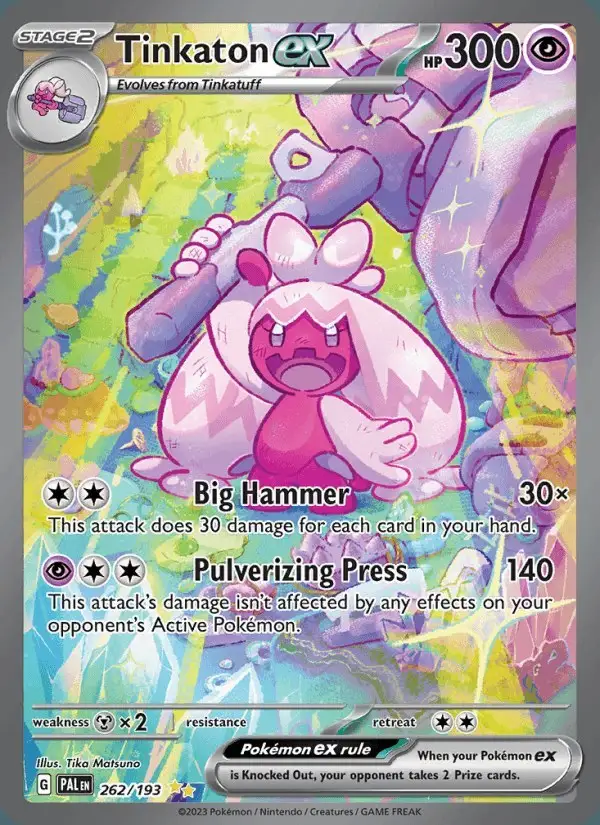 Tinkaton ex #262 Paldea Evolved PSA 10