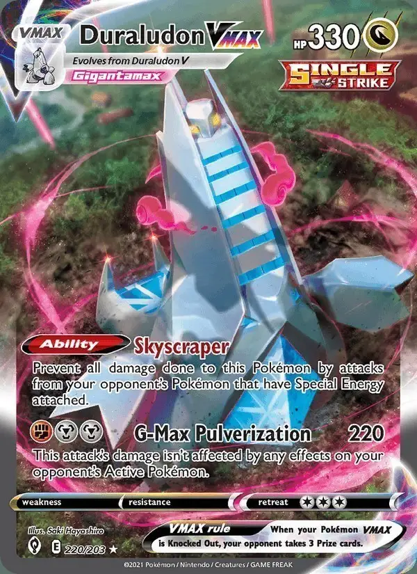 Duraludon VMAX #220 Evolving Skies PSA 10