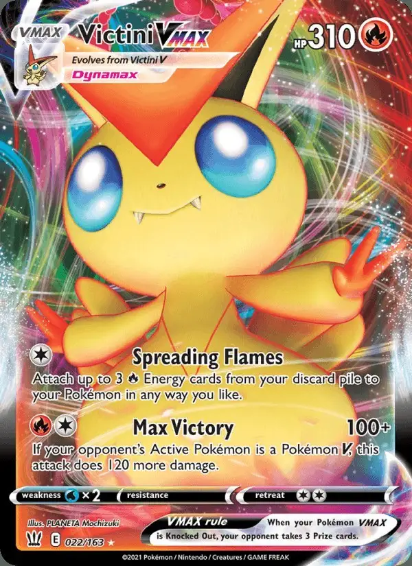 Victini VMAX #22 Battle Styles PSA 10