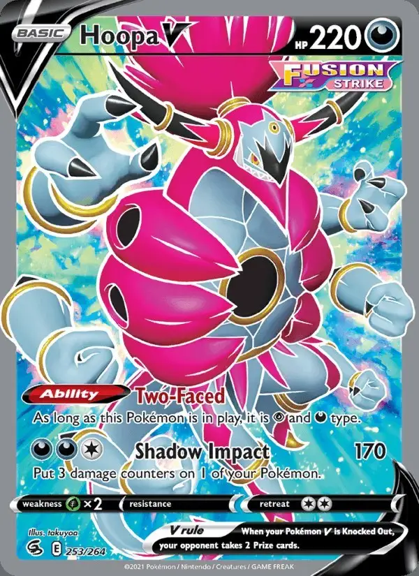Hoopa V #253 Fusion Strike PSA 10