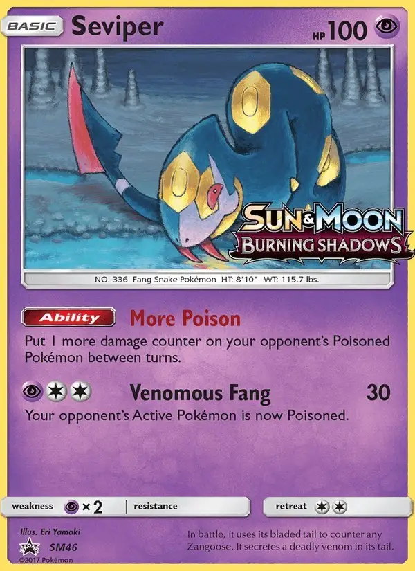 Seviper #SM46 SM Black Star Promos PSA 10