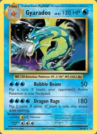 Gyarados #34 Evolutions PSA 10