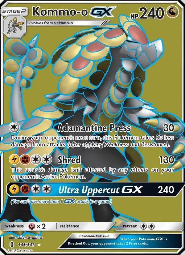 Kommo-o GX #141 Guardians Rising PSA 10