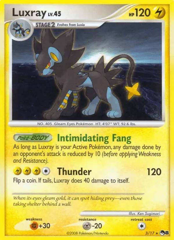 Luxray #3 POP Series 8 PSA 10