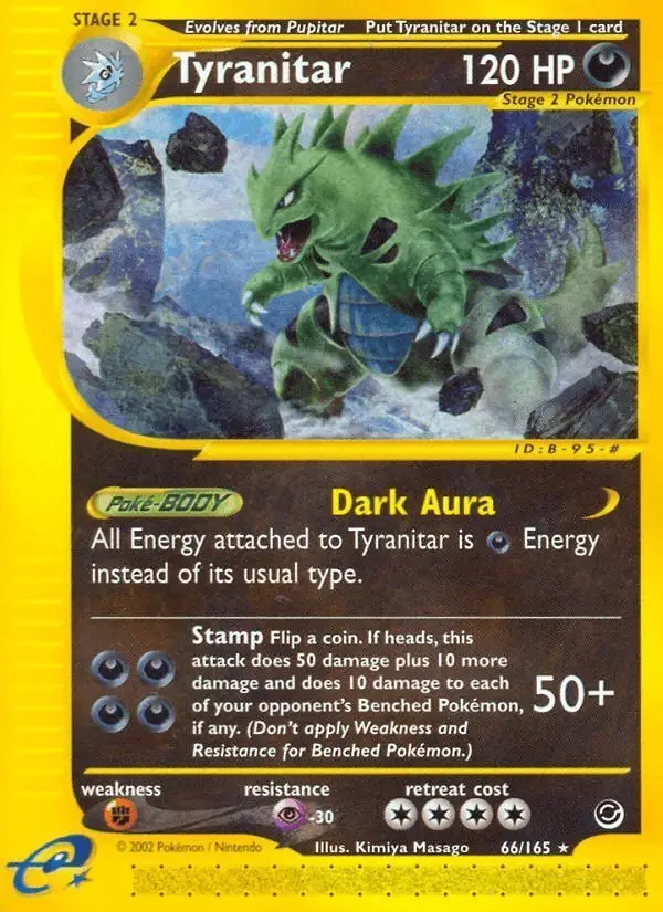 Tyranitar #66 Expedition Base Set PSA 10