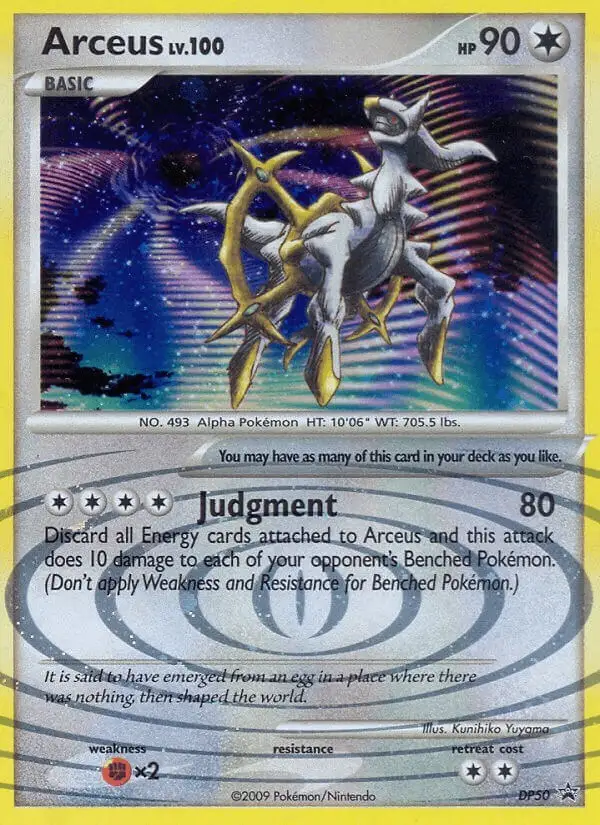 Arceus #DP50 DP Black Star Promos PSA 10