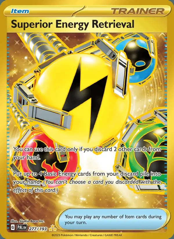 Superior Energy Retrieval #277 Paldea Evolved PSA 10